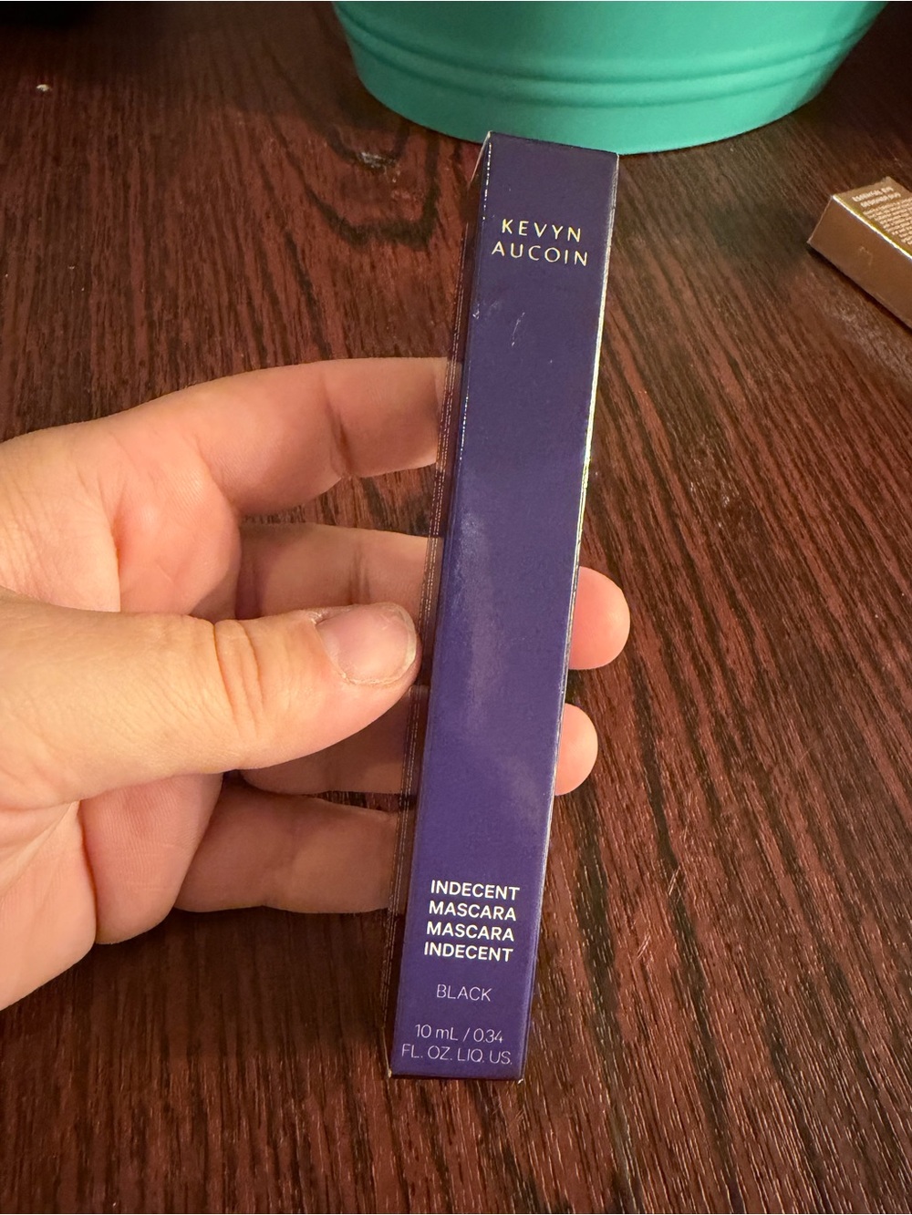 Kevyn Aucoin Indecent Mascara – Deep Purple Box with Gold Text